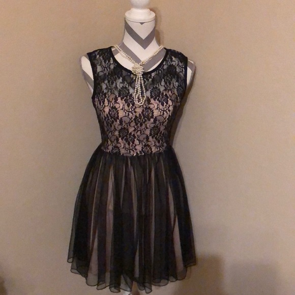 Speechless Dresses & Skirts - Black lace dress -small great for a dance.